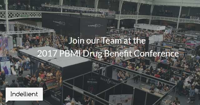 Overhead image of the showroom floor during the 2017 PBMI Drug Benefit Conference