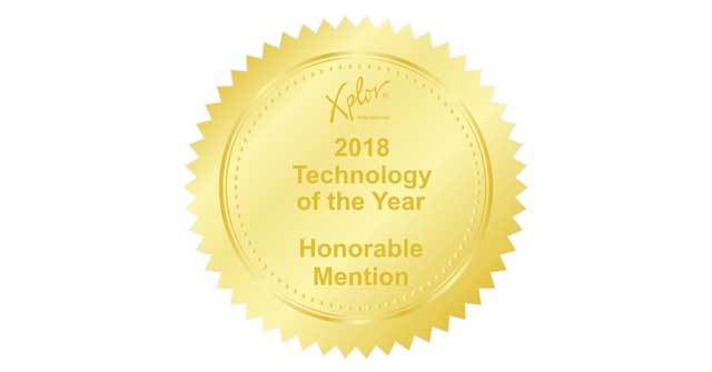 Logo for the Xplor Techonology of the year 2018 award