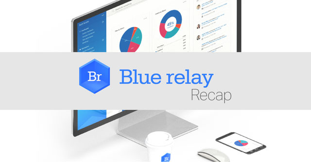 Computer Screen with Blue Relay on it